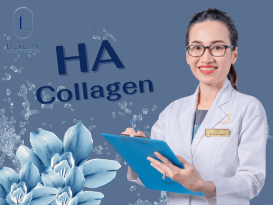 hình bác sĩ và chữ tiêm ha collagen là gì