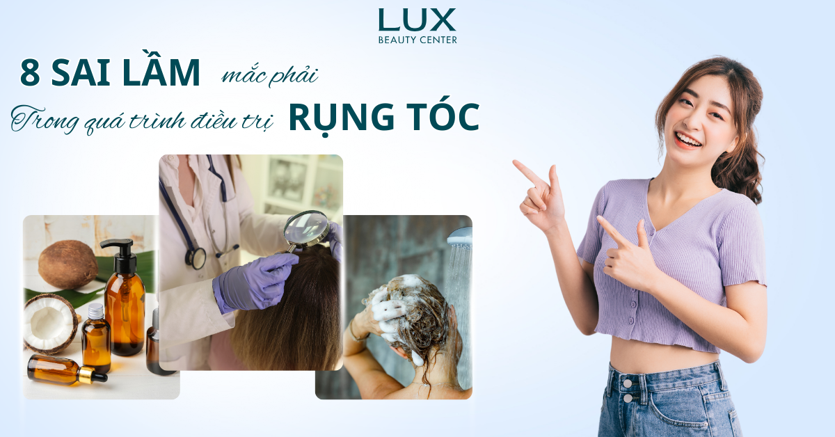 8 Sai lầm trong quá trình điều trị rụng tóc bạn nên tránh