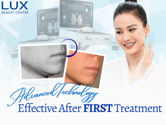 hình người và hình thiết bị và chữ Merz Aesthetics Ultherapy