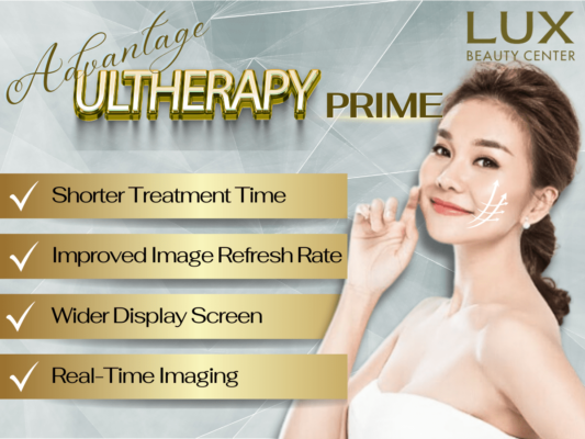 hình người và chữ Merz Aesthetics Ultherapy