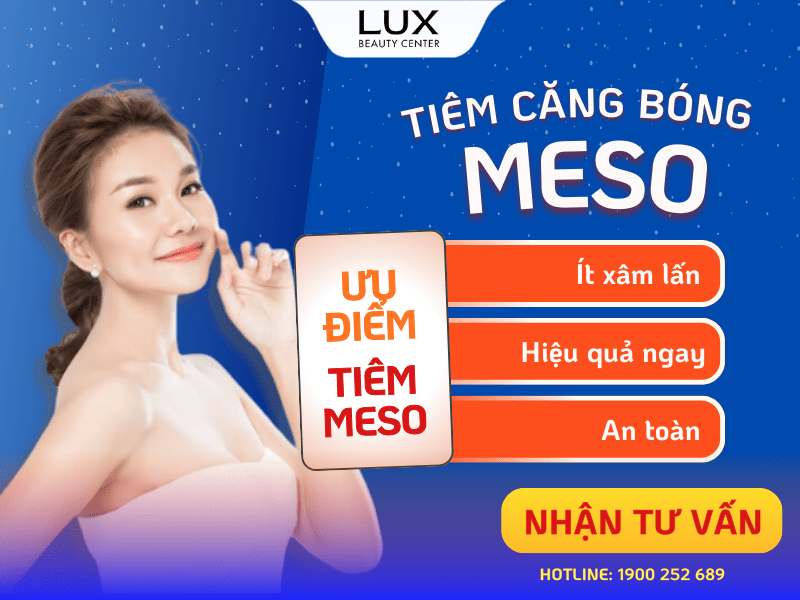 hình cô gái và chữ cấy meso căng bóng có ưu điểm gì