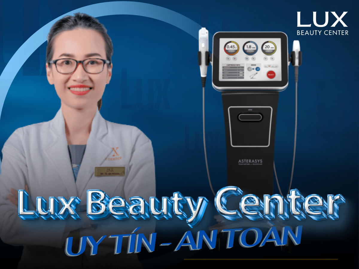 hình bác sĩ và máy hifu và chữ