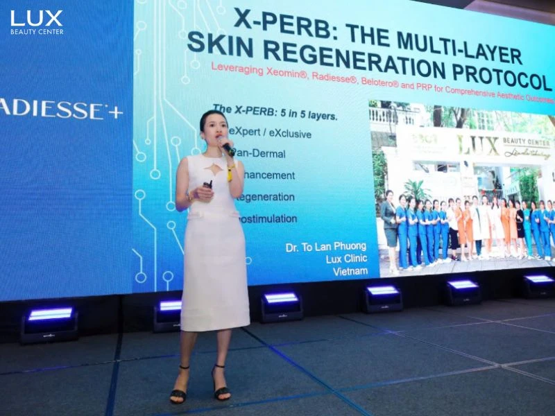 hình bác phương đang nói về radiesse tại Malaysia