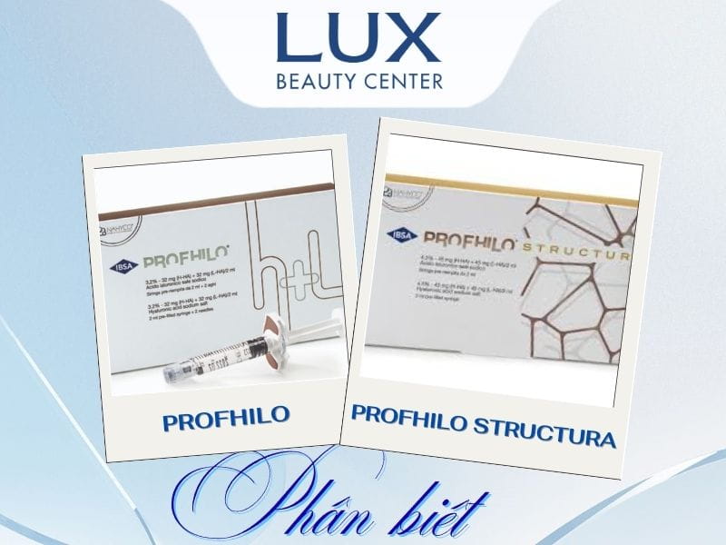 2 hộp đựng profhilo và profhilo structura và chữ