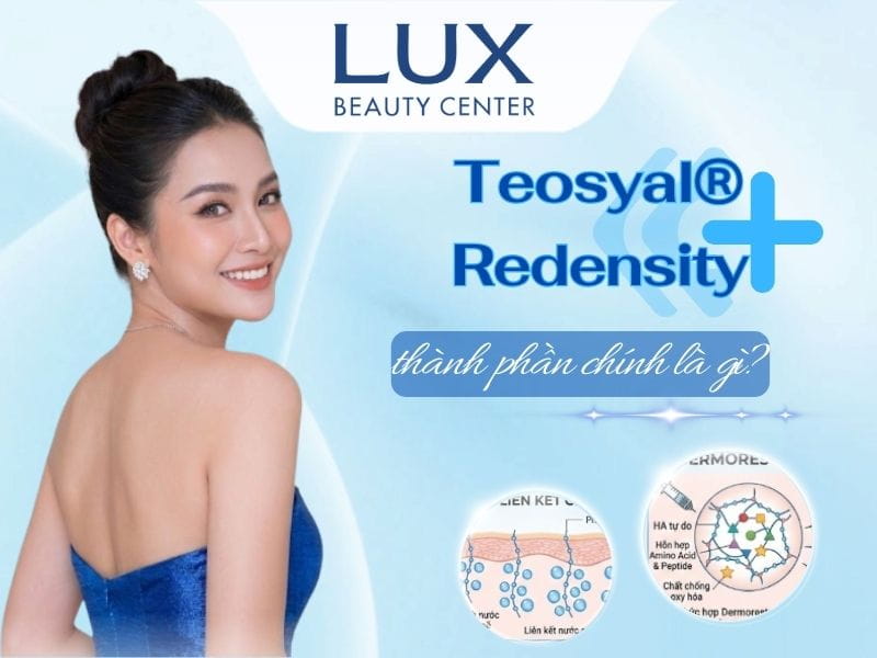 hình cô gái và chữ teoxan và thành phần của teoxan