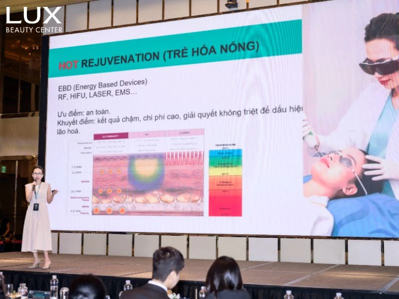 hình bác sĩ đang báo cáo cme cùng phóng viên và các bác sĩ chuyên môn khác