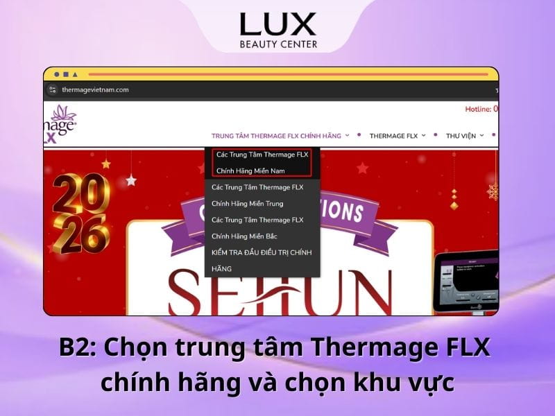 hình các spa thẩm mỹ sở hữu máy thermage flx chính hãng tại website chính hãng thermage tại miền nam