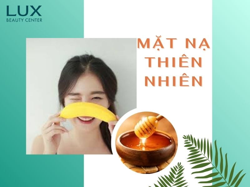 hình cô gái cầm quả chuối và mật ong và chữ