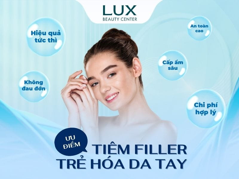 hình cô gái và chữ tiêm filler trẻ hóa da tay