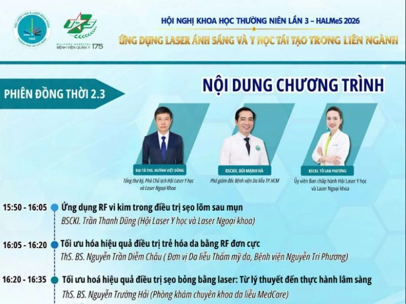hình bác sĩ chủ tọa ở phiên 2.3 halmes