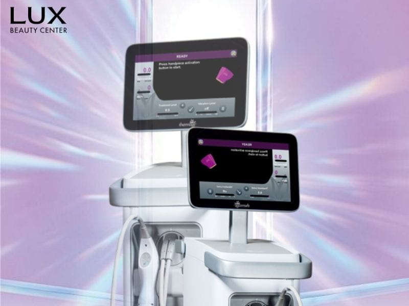 Máy thermage flx và chữ lux beauty center